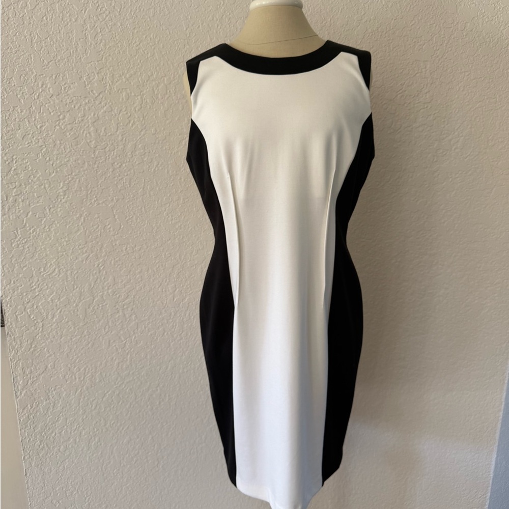 Calvin Klein Monochrome Midi Dress